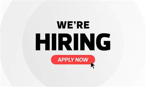 WE'RE HIRING! Apply for .
